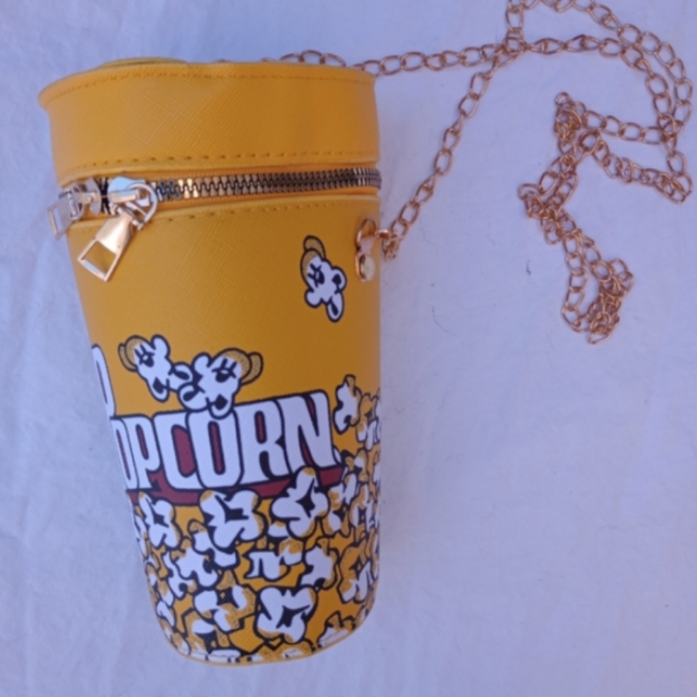 Popcorn Shaped Handbag Purse Shoulder Bag Casual Movie Buff Everyday Party Theme